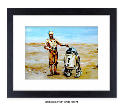 Star Wars - Droids - 2 Robots - Michael Kozlov Art Print