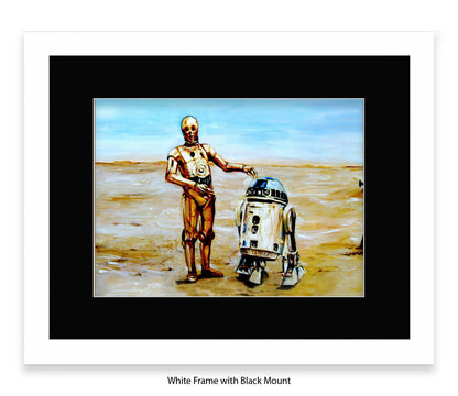 Star Wars - Droids - 2 Robots - Michael Kozlov Art Print