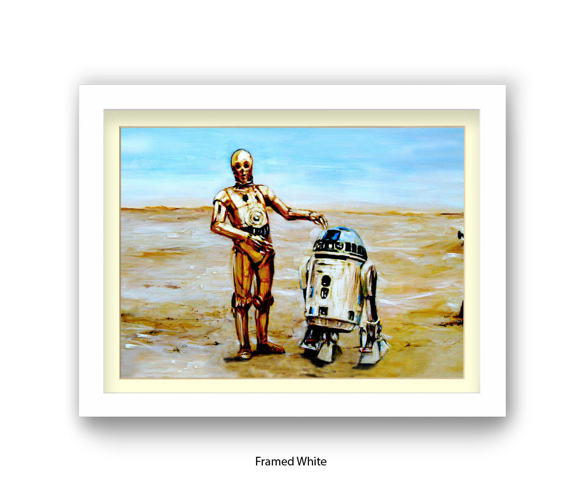 Star Wars - Droids - 2 Robots - Michael Kozlov Art Print
