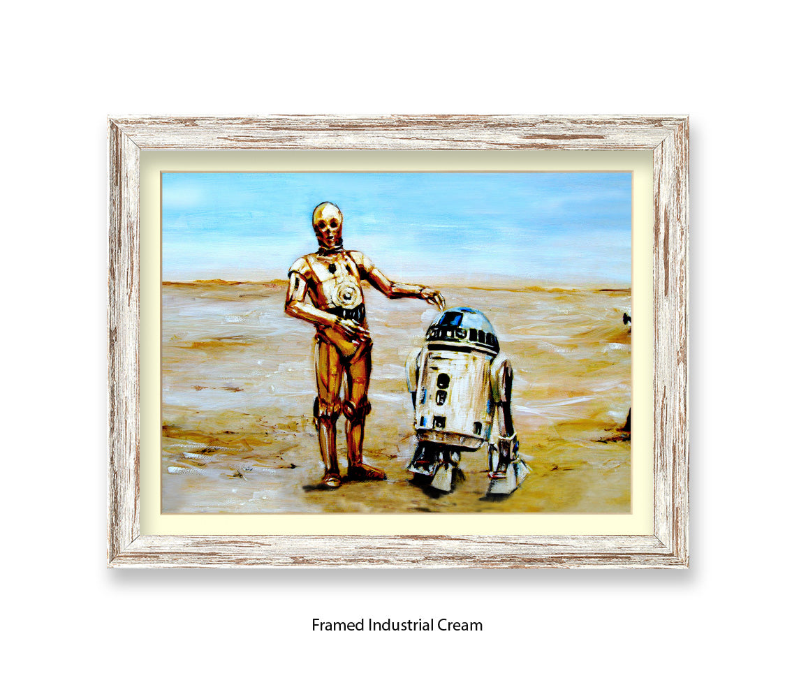 Star Wars - Droids - 2 Robots - Michael Kozlov Art Print