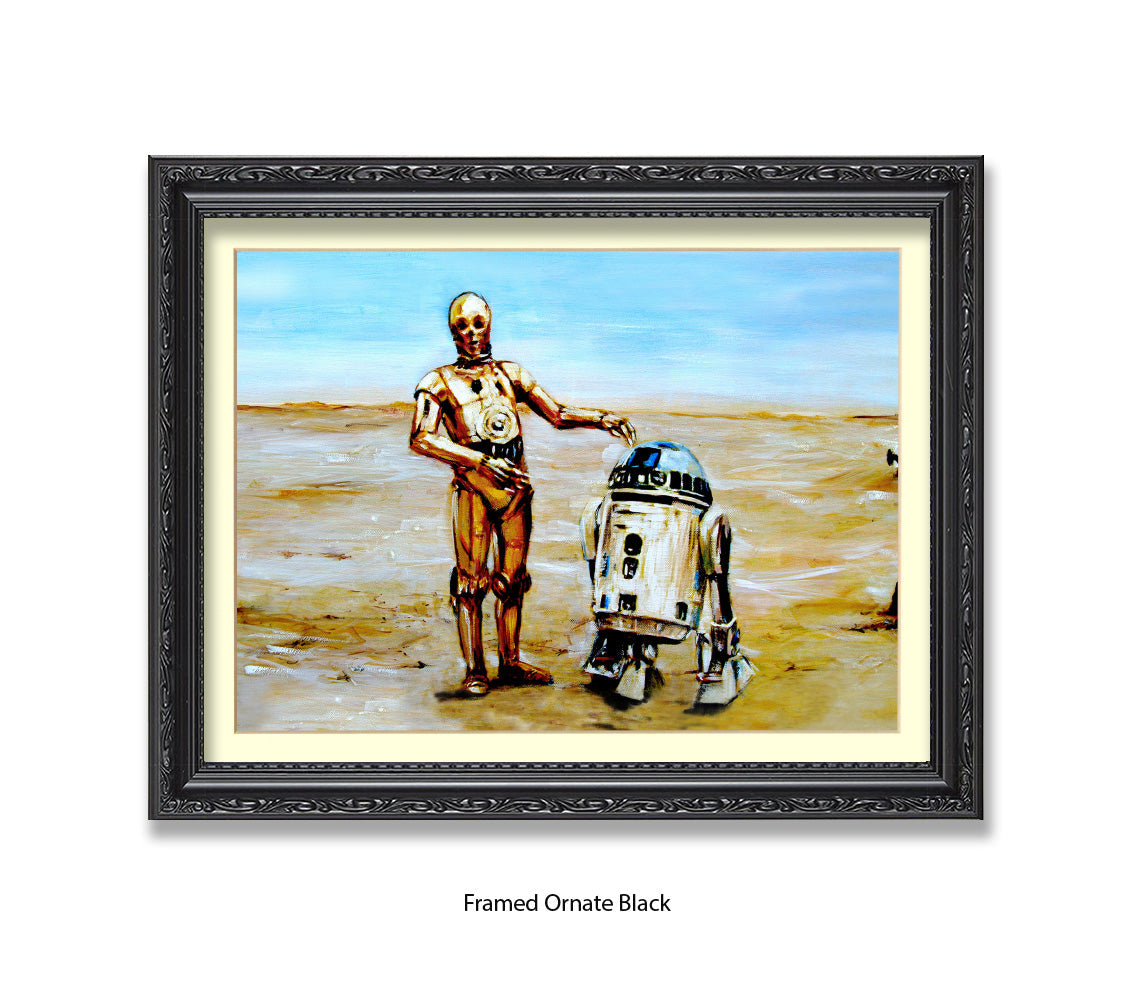 Star Wars - Droids - 2 Robots - Michael Kozlov Art Print