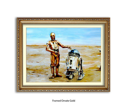 Star Wars - Droids - 2 Robots - Michael Kozlov Art Print