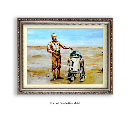 Star Wars - Droids - 2 Robots - Michael Kozlov Art Print