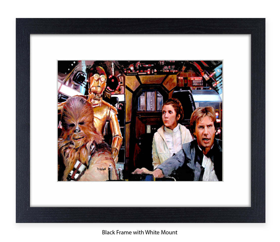 Star Wars - Cockpit - Michael Kozlov Art Print