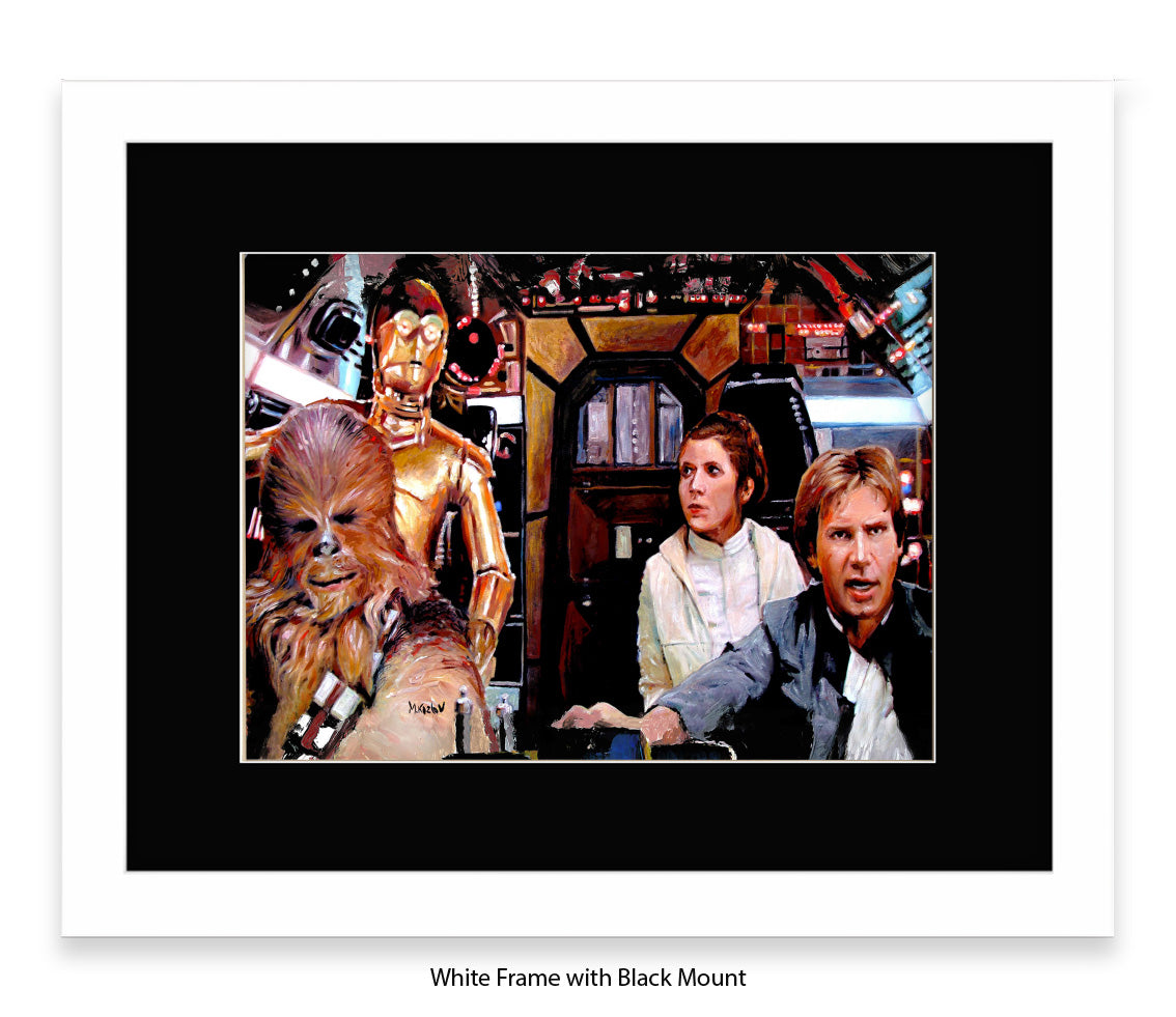 Star Wars - Cockpit - Michael Kozlov Art Print