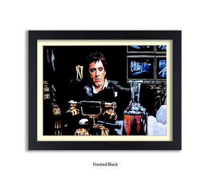 Scarface - Coke - TV Monitors - Michael Kozlov Art Print