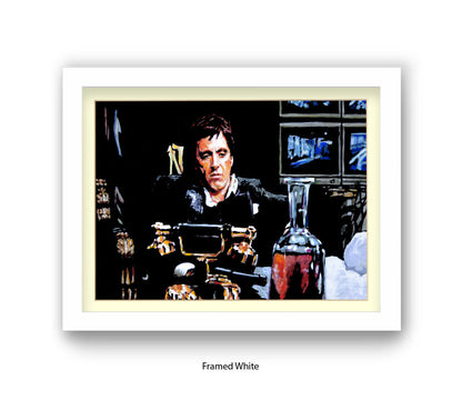 Scarface - Coke - TV Monitors - Michael Kozlov Art Print