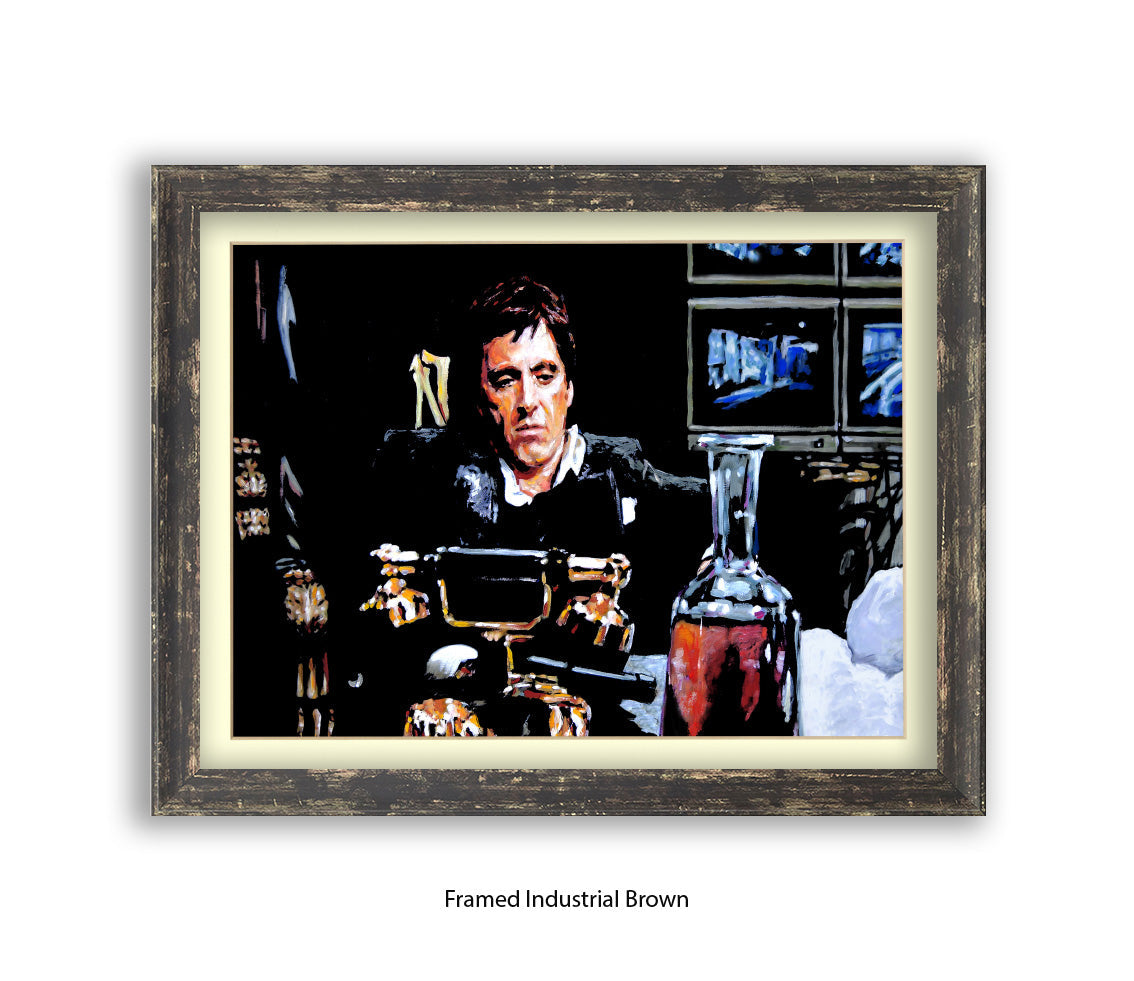 Scarface - Coke - TV Monitors - Michael Kozlov Art Print