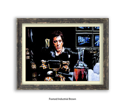 Scarface - Coke - TV Monitors - Michael Kozlov Art Print