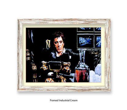 Scarface - Coke - TV Monitors - Michael Kozlov Art Print