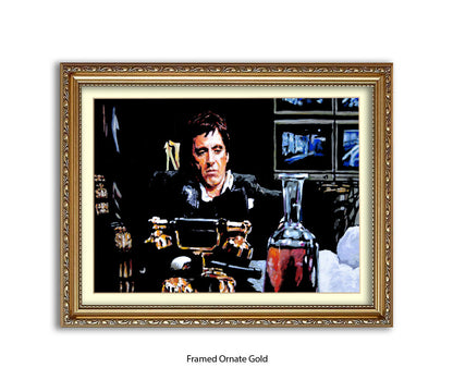 Scarface - Coke - TV Monitors - Michael Kozlov Art Print