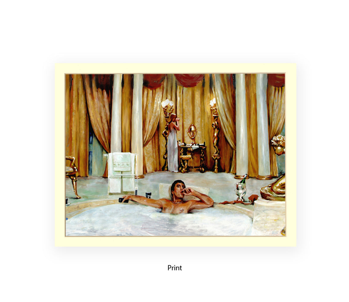 Scarface - Bath - Michael Kozlov Art Print