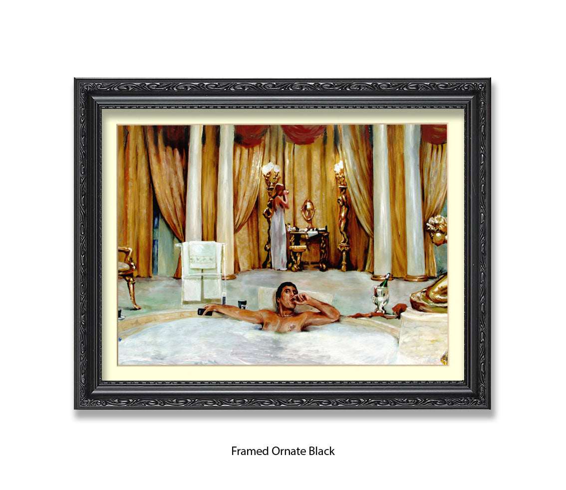 Scarface - Bath - Michael Kozlov Art Print