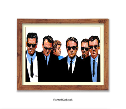 Reservoir Dogs - All Crew - Michael Kozlov Art Print