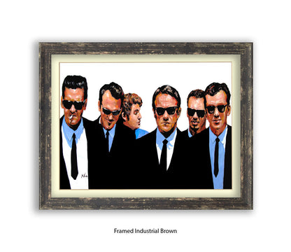 Reservoir Dogs - All Crew - Michael Kozlov Art Print