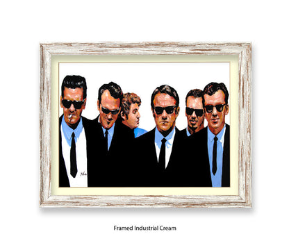 Reservoir Dogs - All Crew - Michael Kozlov Art Print