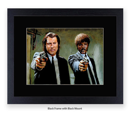 Pulp Fiction - Guns - Michael Kozlov Art Print