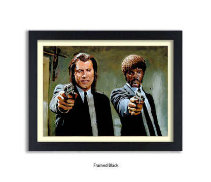 Pulp Fiction - Guns - Michael Kozlov Art Print