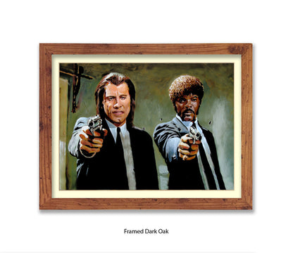 Pulp Fiction - Guns - Michael Kozlov Art Print