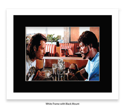 Pulp Fiction - Vince & Jules Diner - Michael Kozlov Art Print
