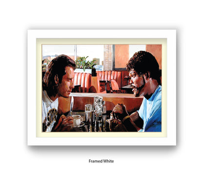 Pulp Fiction - Vince & Jules Diner - Michael Kozlov Art Print
