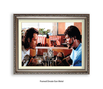 Pulp Fiction - Vince & Jules Diner - Michael Kozlov Art Print