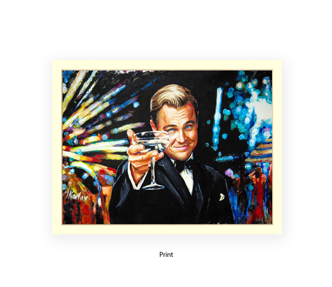 Great Gatsby - Leonardo Di Caprio- Michael Kozlov Art Print