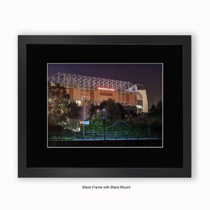 Manchester - Old Trafford Football Stadium - Mounted & Framed Art Print