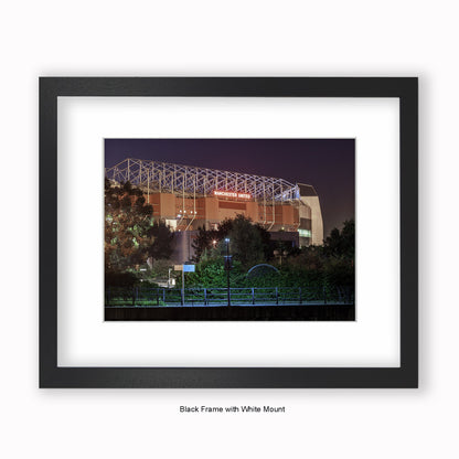 Manchester - Old Trafford Football Stadium - Mounted & Framed Art Print