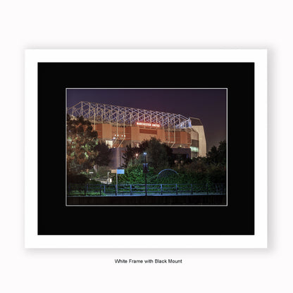Manchester - Old Trafford Football Stadium - Mounted & Framed Art Print