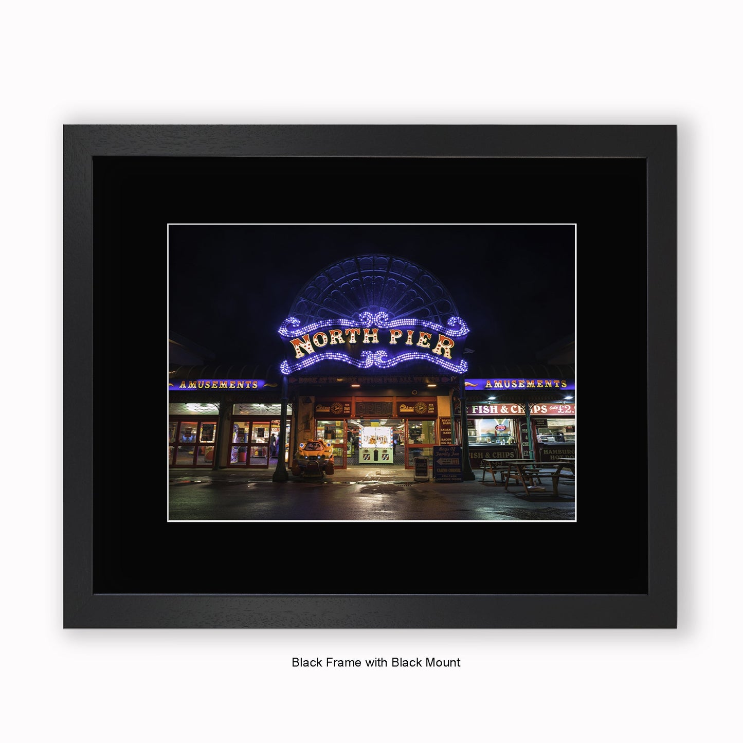 Blackpool North Pier - Mounted & Framed Art Print