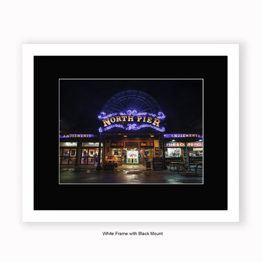 Blackpool North Pier - Mounted & Framed Art Print
