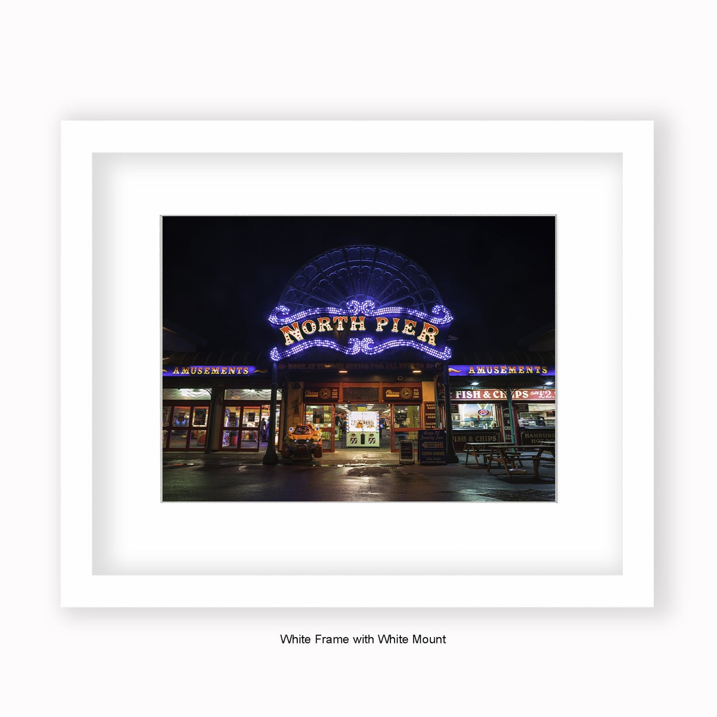 Blackpool North Pier - Mounted & Framed Art Print