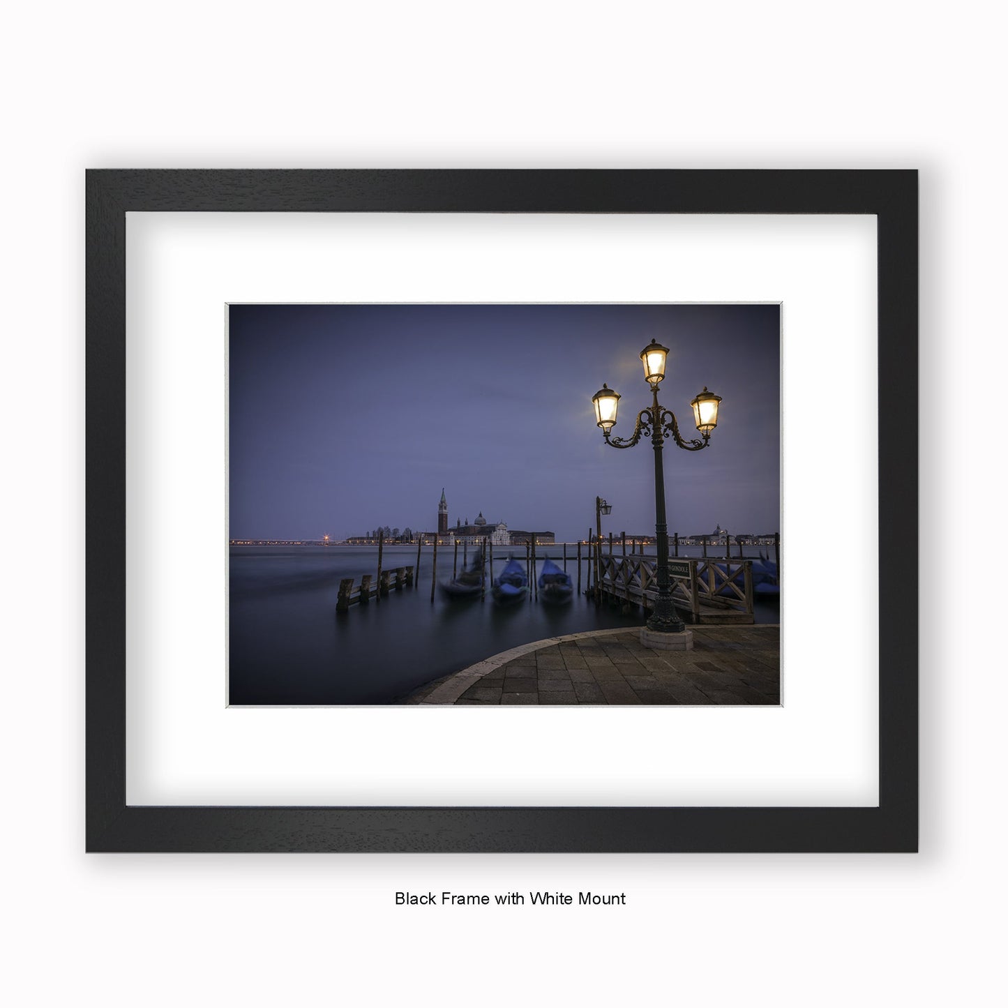 Venice - Gondolas - Mounted & Framed Art Print