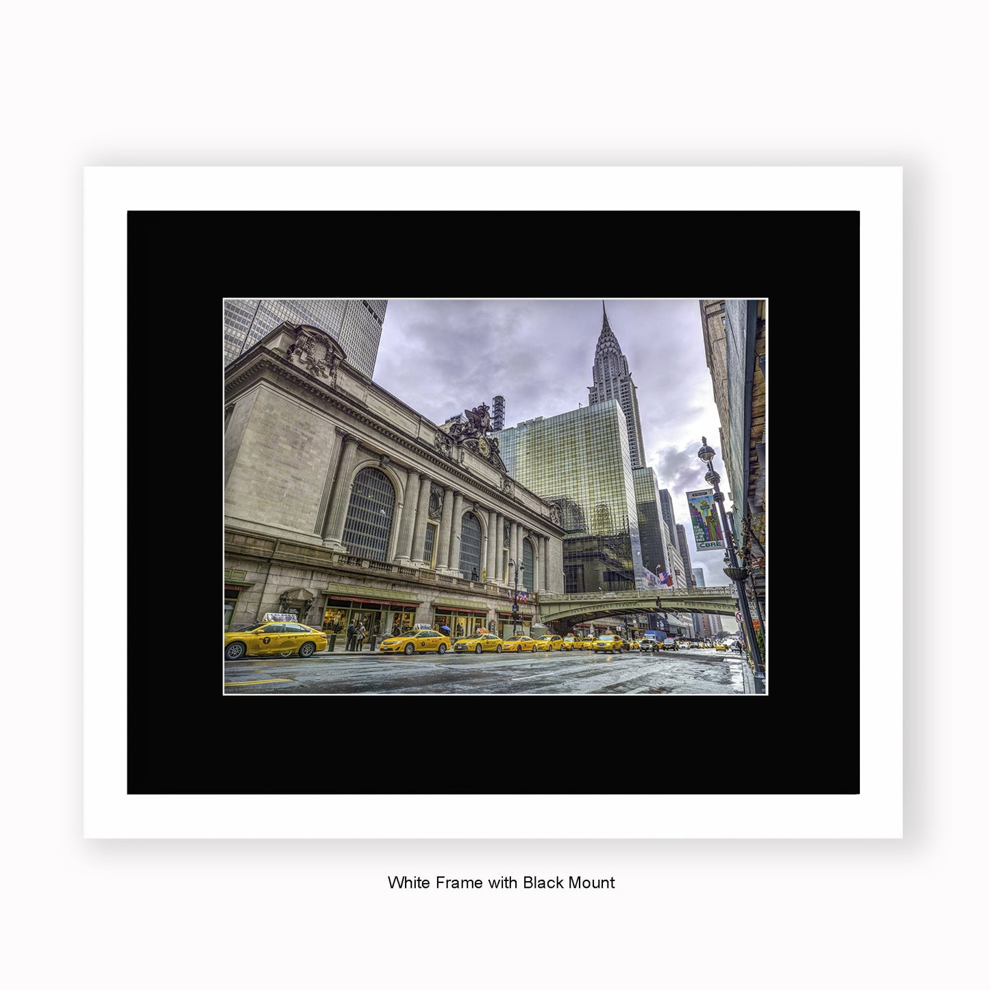 NYC - Grand Central Station Colour - Mounted & Framed Art Print
