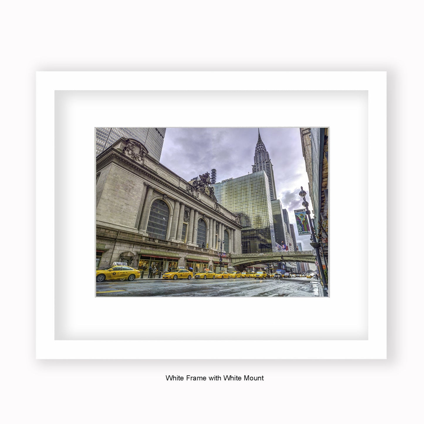 NYC - Grand Central Station Colour - Mounted & Framed Art Print