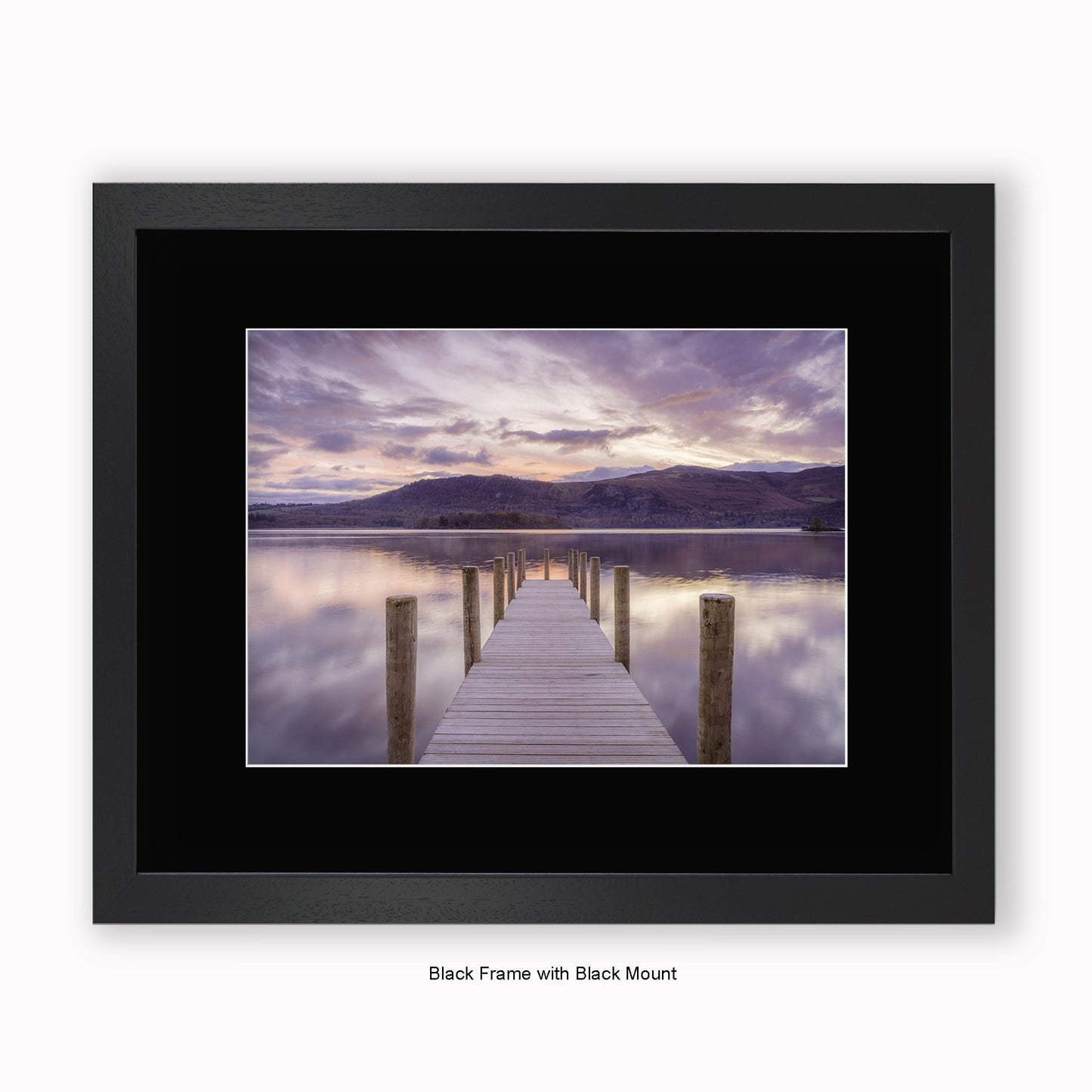 Lake District - Jetty Tint - Mounted & Framed Art Print