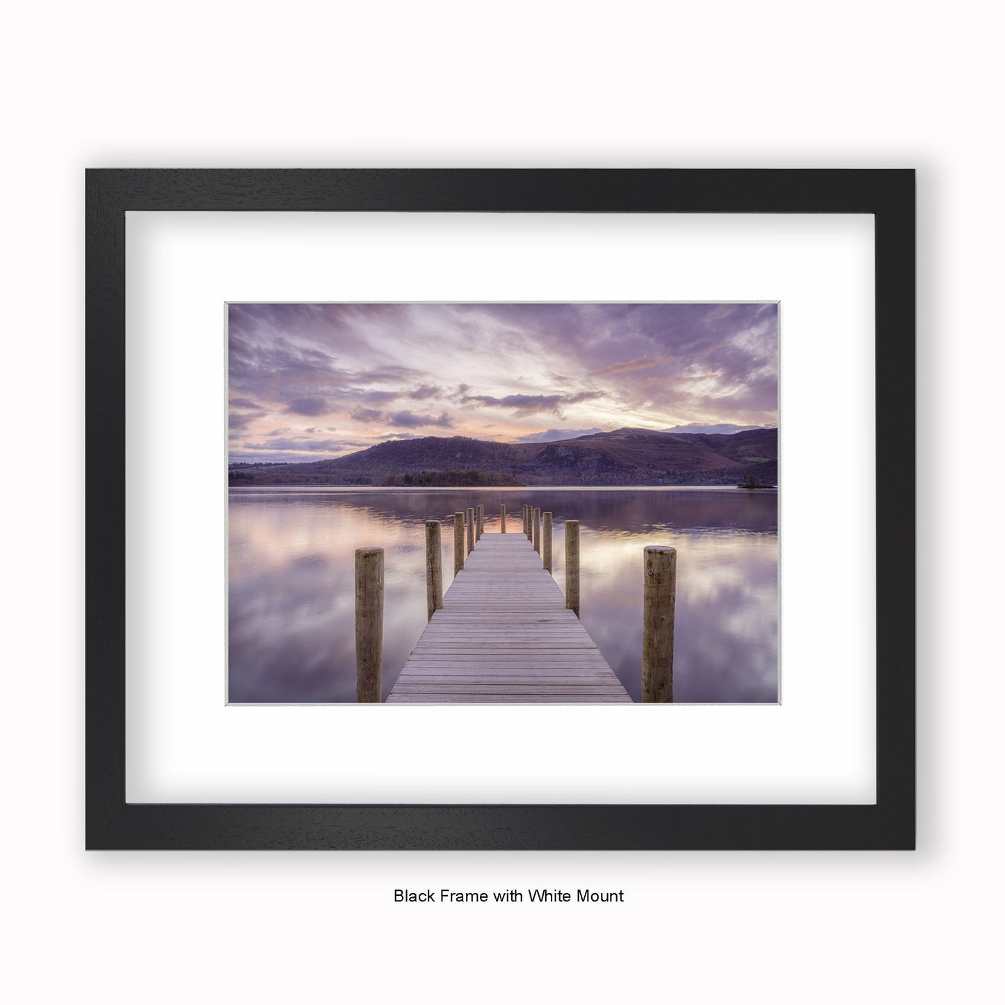 Lake District - Jetty Tint - Mounted & Framed Art Print