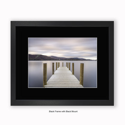 Lake District - Jetty - Mounted & Framed Art Print