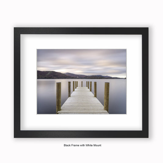 Lake District - Jetty - Mounted & Framed Art Print