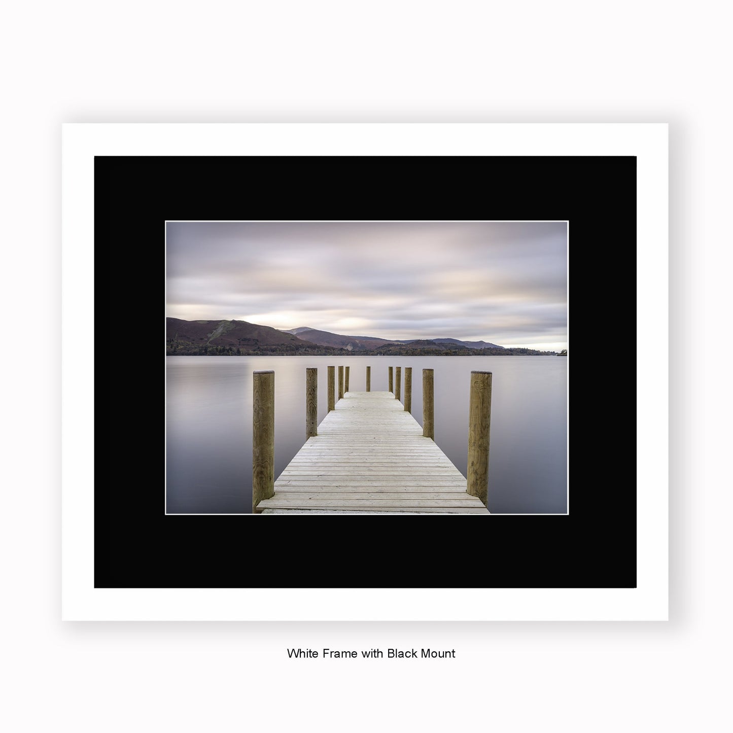 Lake District - Jetty - Mounted & Framed Art Print