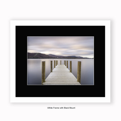 Lake District - Jetty - Mounted & Framed Art Print