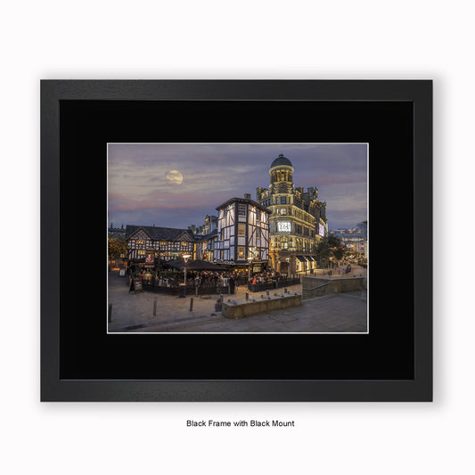Manchester - Corn Exchange - Sinclair's Oyster Bar - Colour - Mounted & Framed Art Print