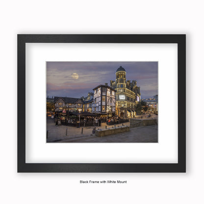 Manchester - Corn Exchange - Sinclair's Oyster Bar - Colour - Mounted & Framed Art Print