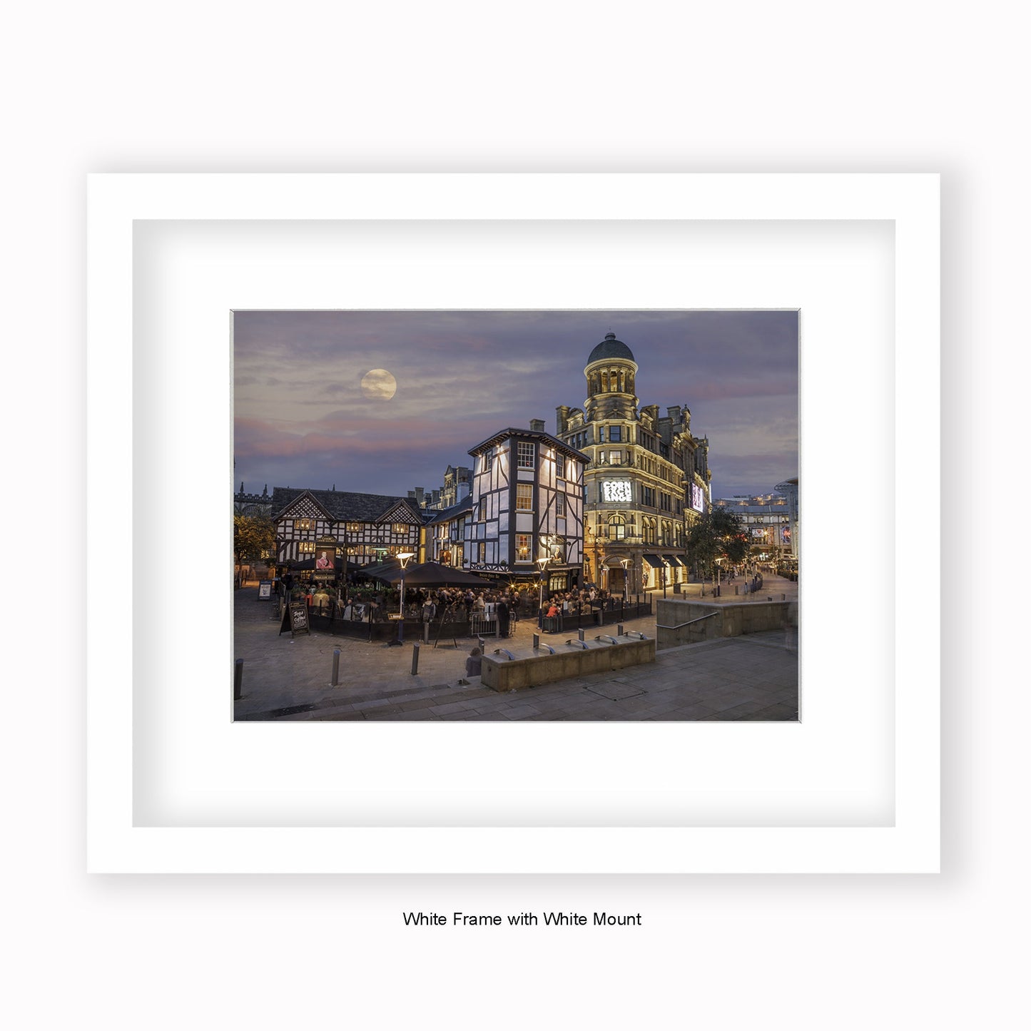 Manchester - Corn Exchange - Sinclair's Oyster Bar - Colour - Mounted & Framed Art Print