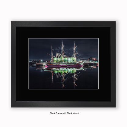 Scotland - Glasgow - Ship - Mounted & Framed Art Print