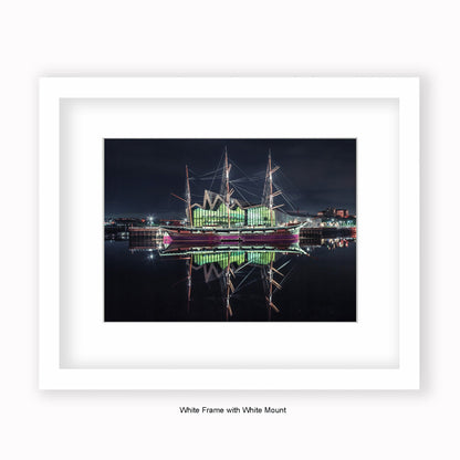 Scotland - Glasgow - Ship - Mounted & Framed Art Print