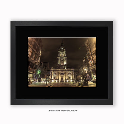 Scotland - Glasgow - St George's Tron Sepia - Mounted & Framed Art Print