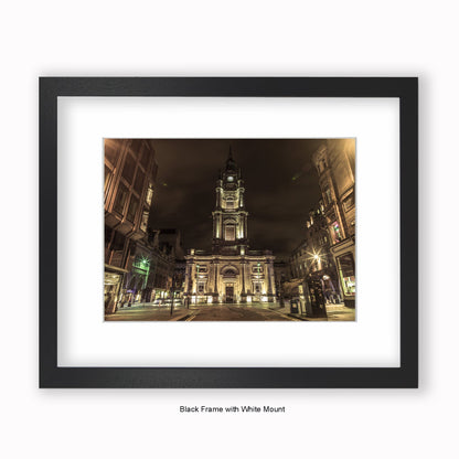 Scotland - Glasgow - St George's Tron Sepia - Mounted & Framed Art Print