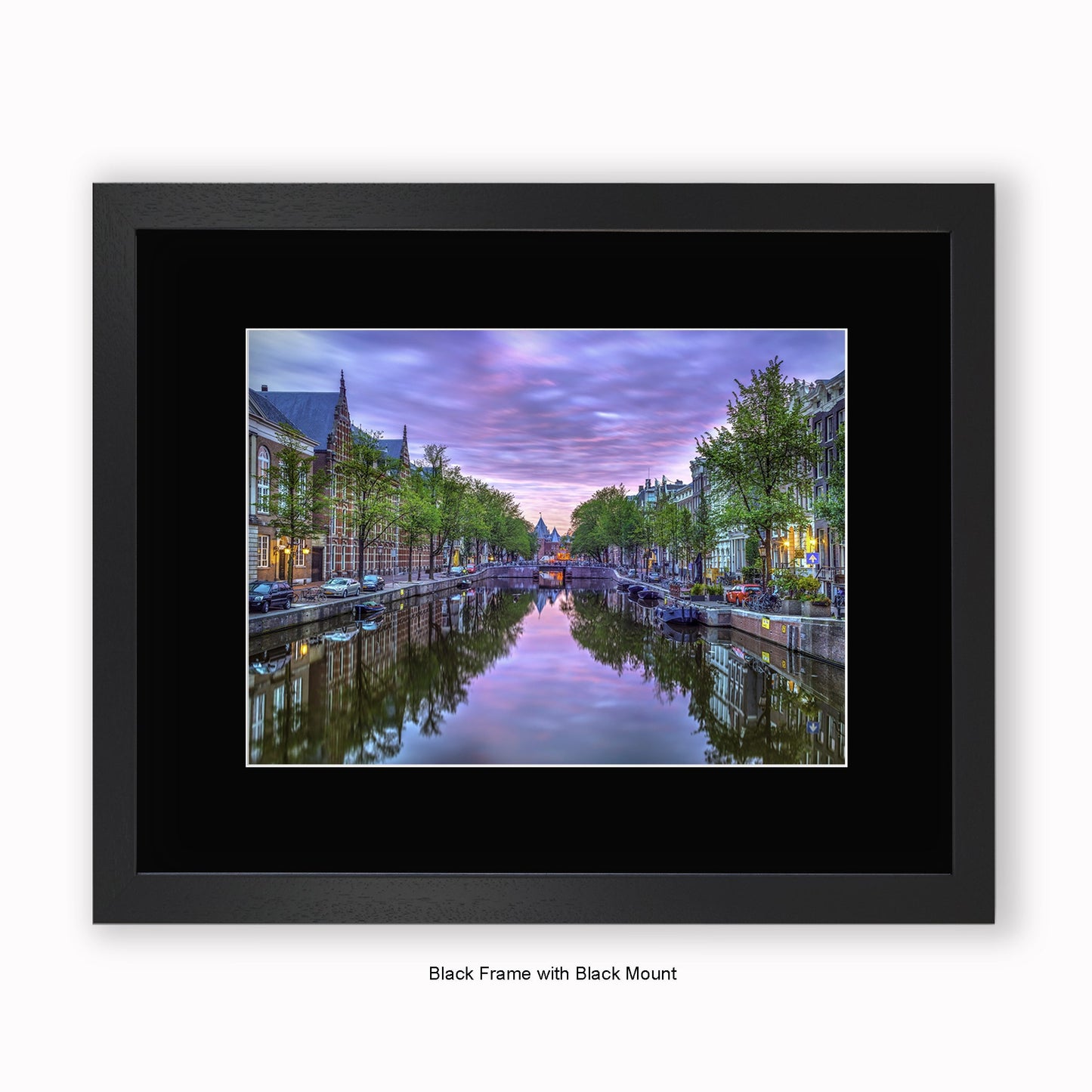 Amsterdam - Canal View Daytime - Mounted & Framed Art Print
